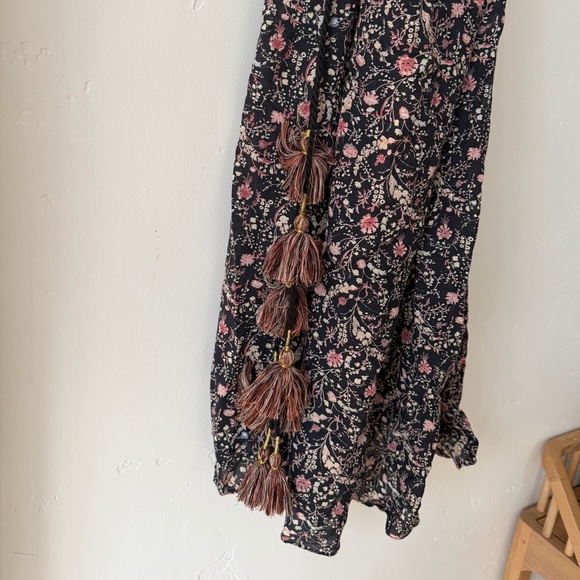 Doen Black Floral Midi Dress - Picture 4 of 6